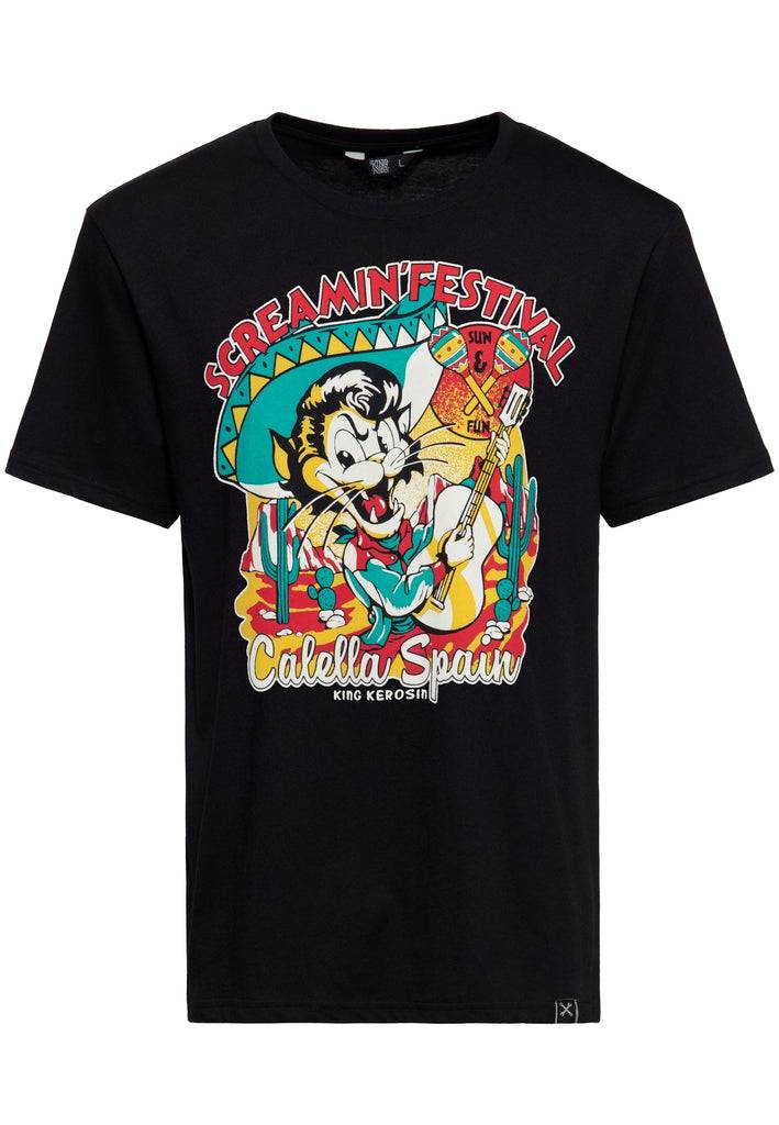 Queen Kerosin T-Shirt «Screamin' - 50s Rock & Rhythm Festival» Große Rabatte