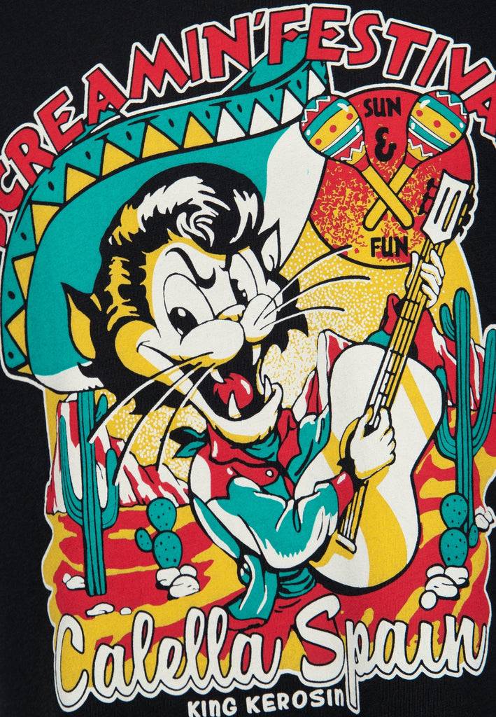 Queen Kerosin T-Shirt «Screamin' - 50s Rock & Rhythm Festival» Große Rabatte