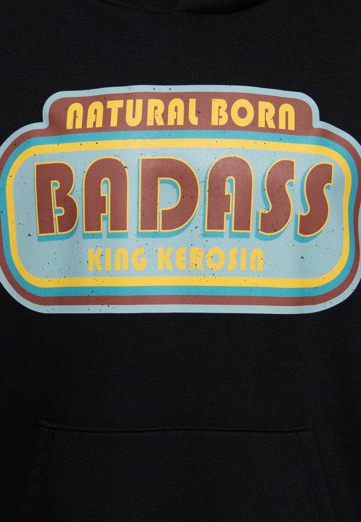 Queen Kerosin Hoodie «Natural Born Badass» Tiefpreis