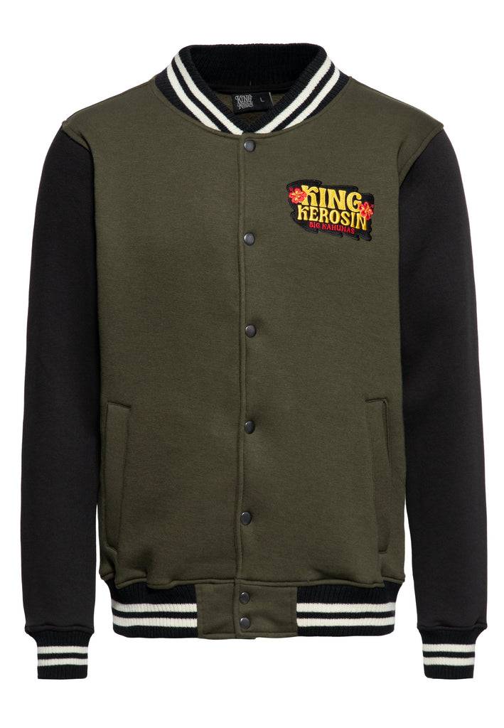 Queen Kerosin College Jacke «Big Kahunas» Kostenlose Rückgabe