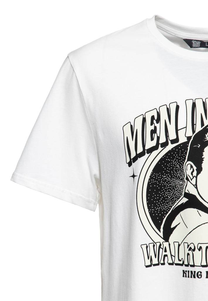 Queen Kerosin T-Shirt «Man in Black» Bis zu 65% Rabatt