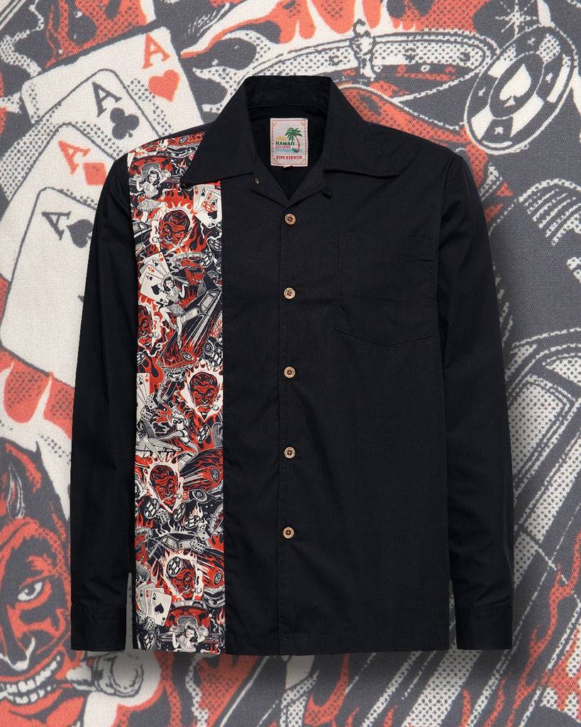Queen Kerosin Panel Hemd «Rockabilly» Bis zu 55% Rabatt
