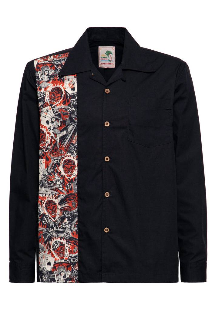 Queen Kerosin Panel Hemd «Rockabilly» Bis zu 55% Rabatt
