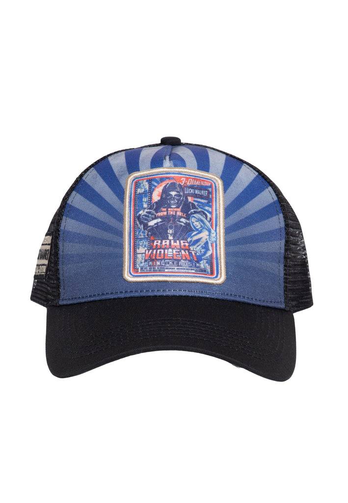 Queen Kerosin Trucker Cap «Raw & Violent» Super Rabatt