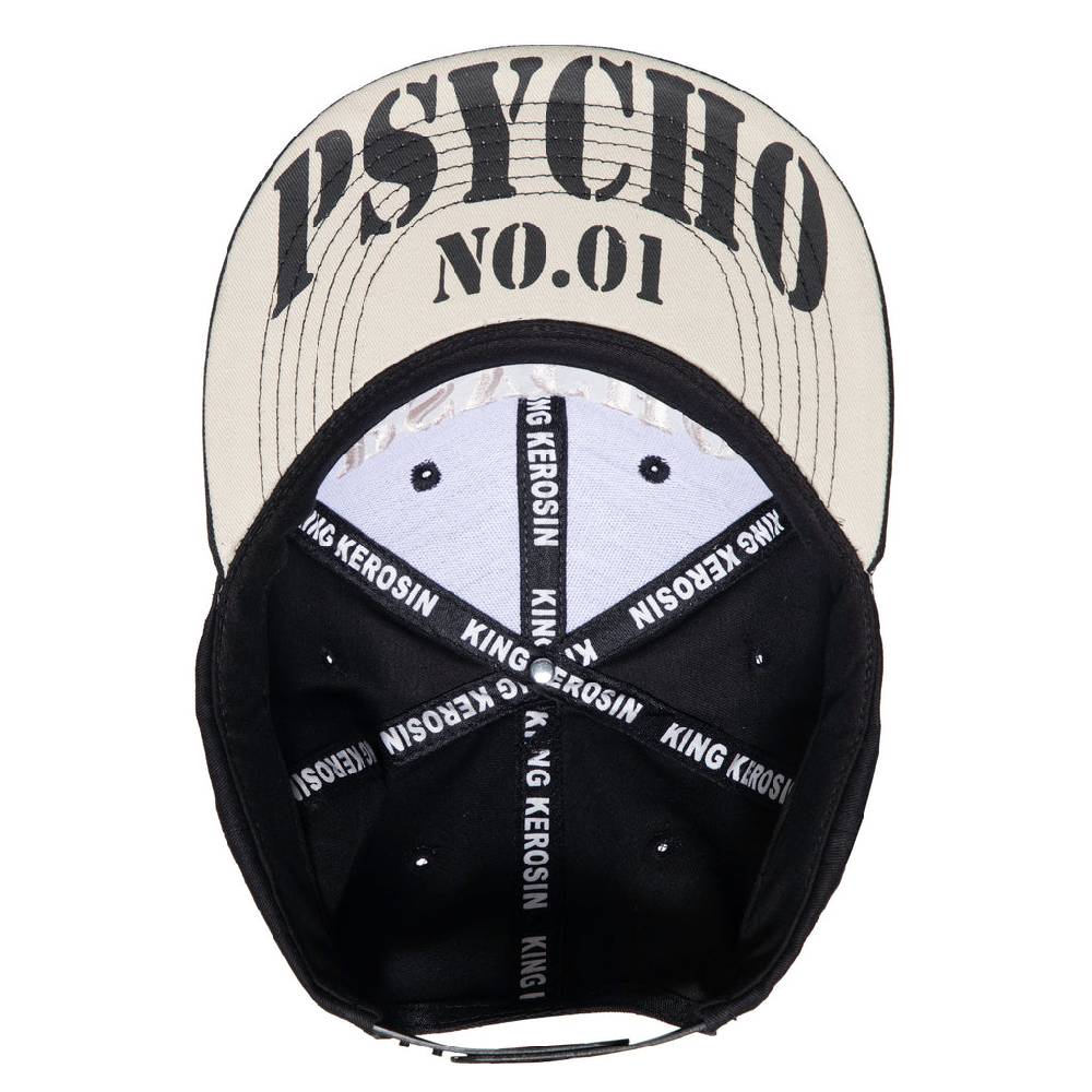 Queen Kerosin Flat Brim Cap «Psycho Ward» 50% Rabatt mit kostenlosem Versand