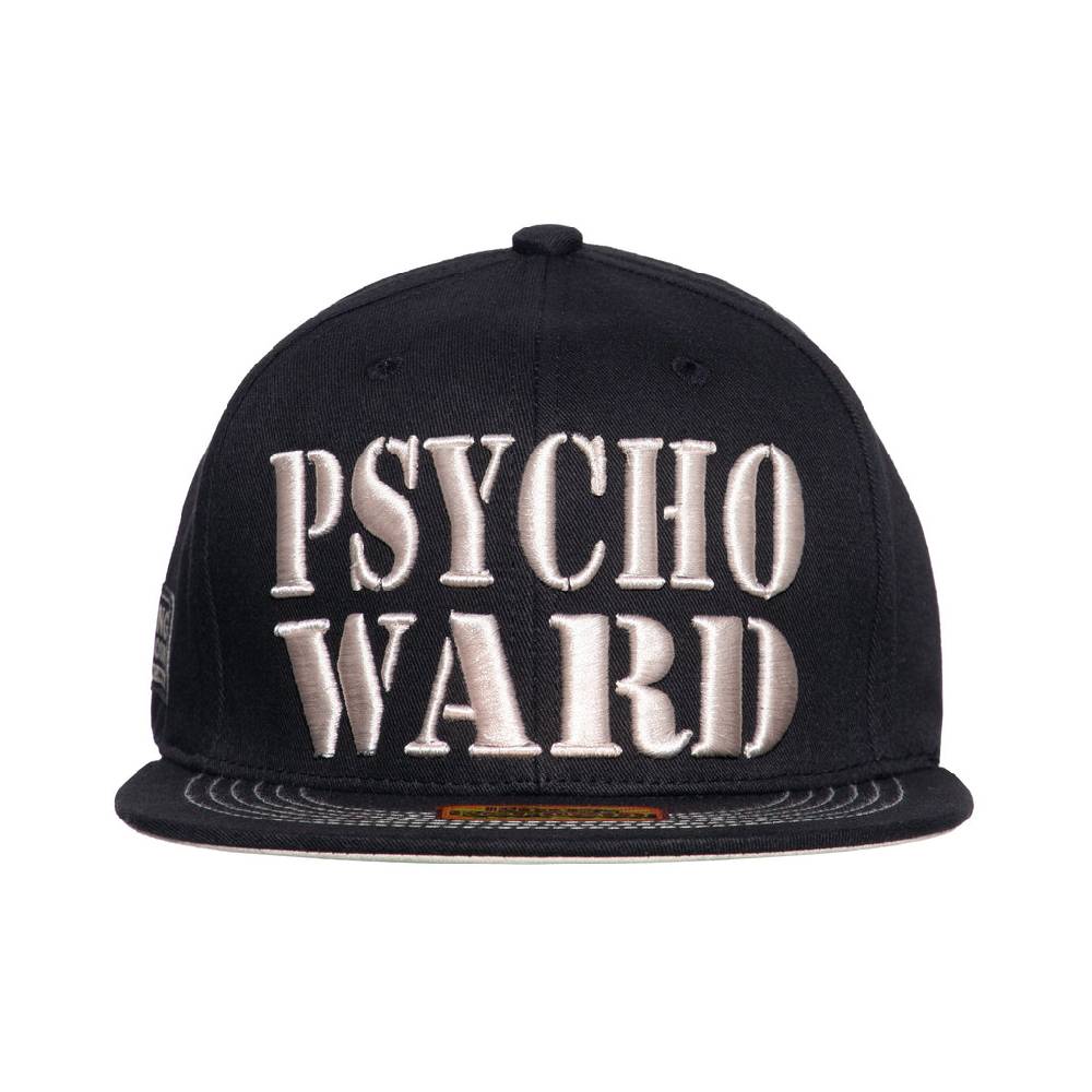 Queen Kerosin Flat Brim Cap «Psycho Ward» 50% Rabatt mit kostenlosem Versand