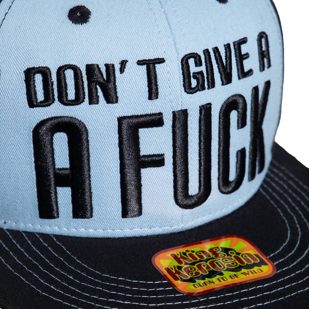 Queen Kerosin Flat Brim Cap «Don't Give A Fuck» Clearance-Verkauf
