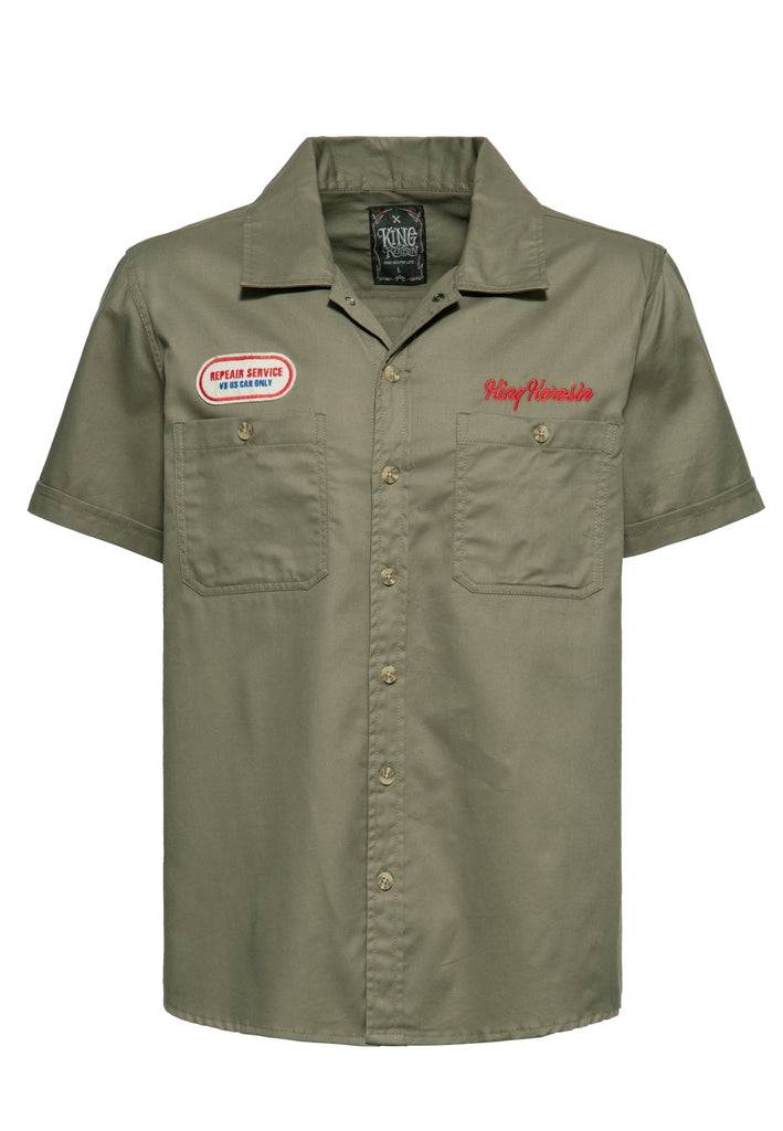 Queen Kerosin Workwear Hemd «Speed Kings» 50% Rabatt für begrenzte Zeit