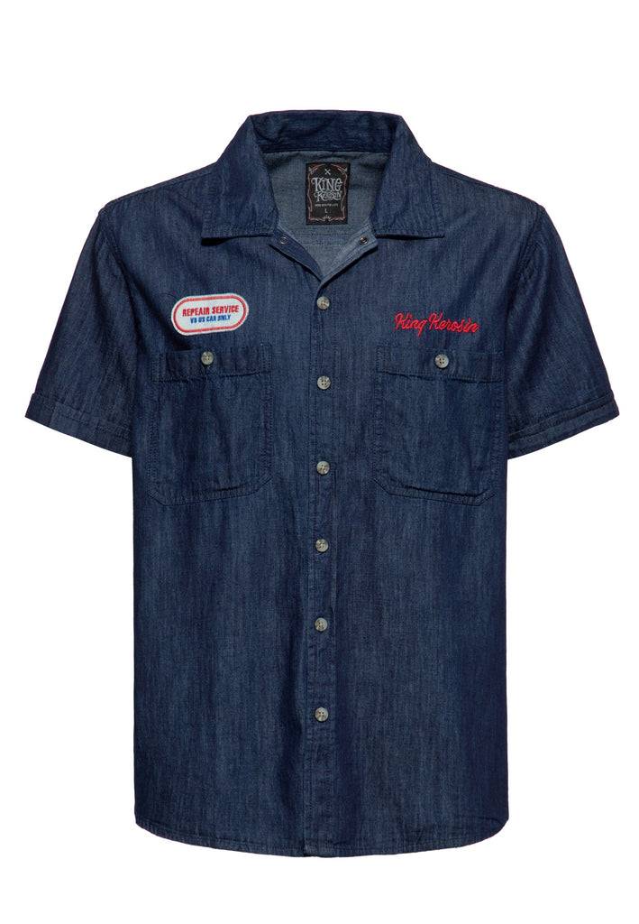 Queen Kerosin Workwear Hemd «Speed Kings» Rabatte dieses Monats