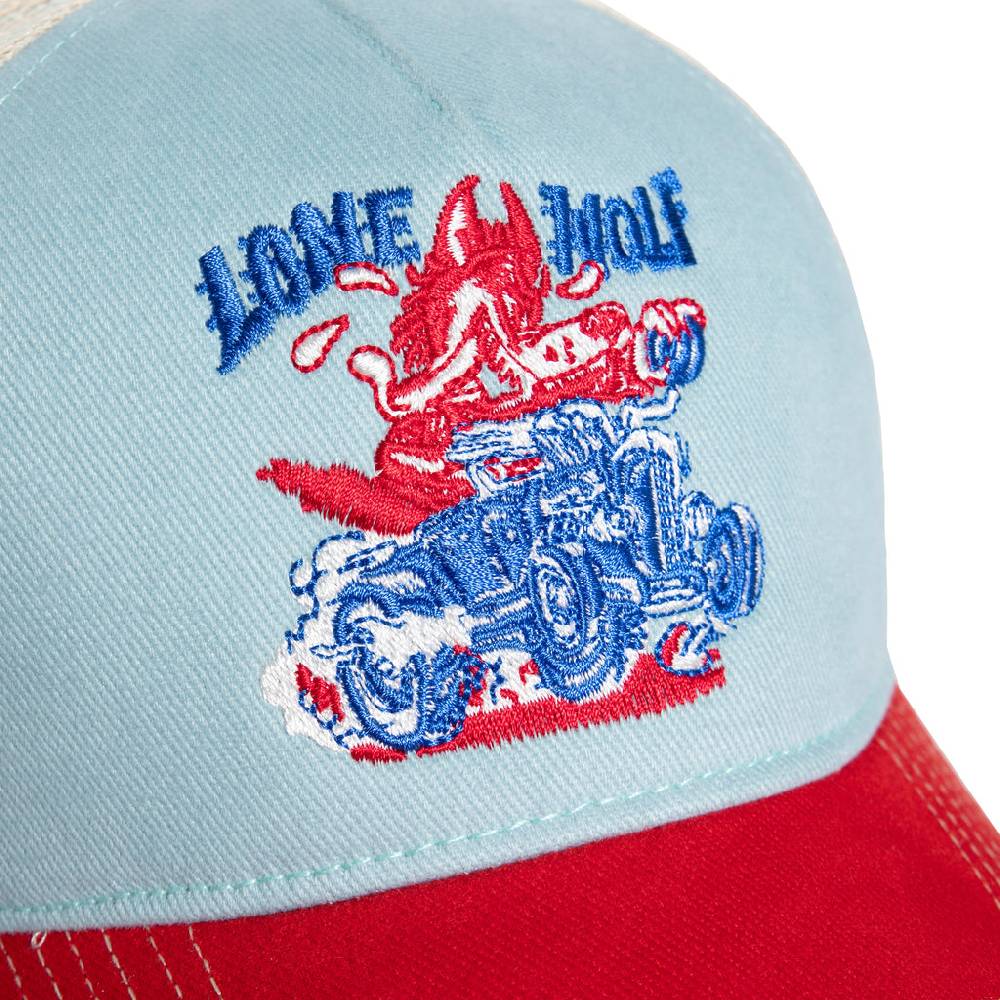Queen Kerosin Trucker Cap «Lone Wolf» Günstiger Verkauf