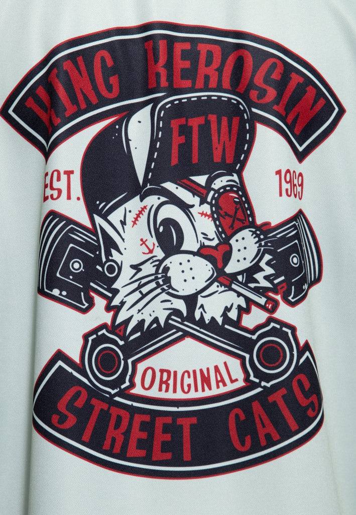 Queen Kerosin Baseballhemd «Street Cats» Fabrikpreis