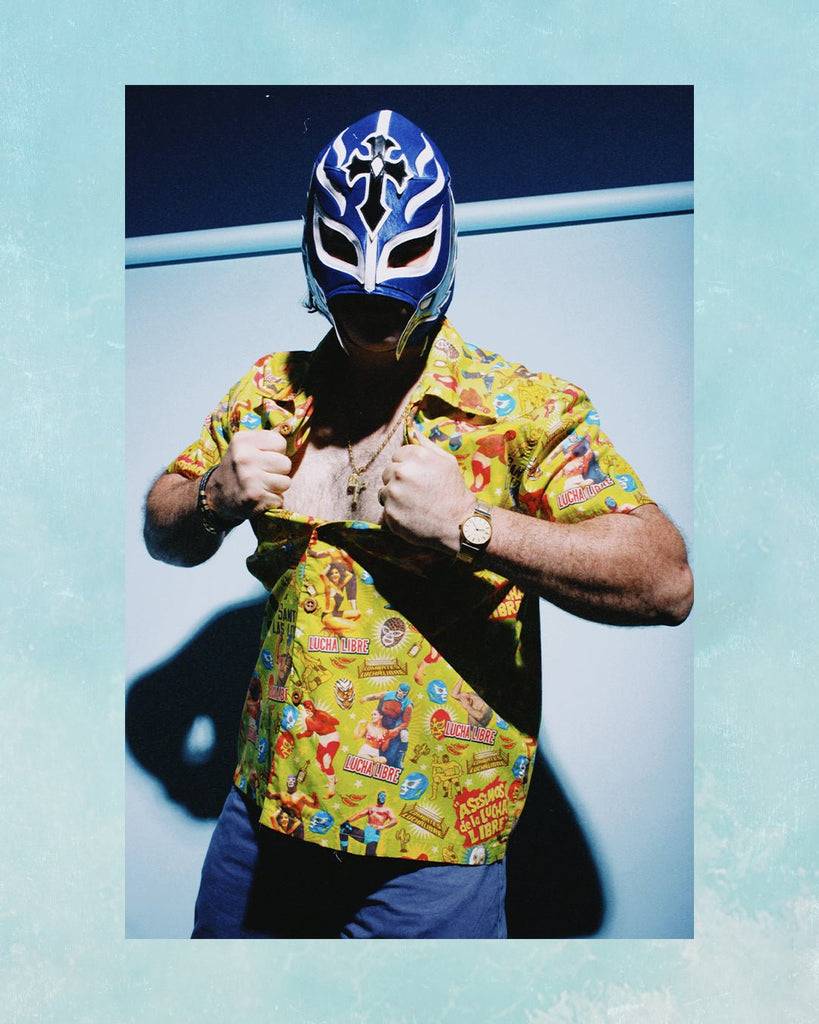 Queen Kerosin Hawaiihemd «Lucha Libre» Versandkostenfrei