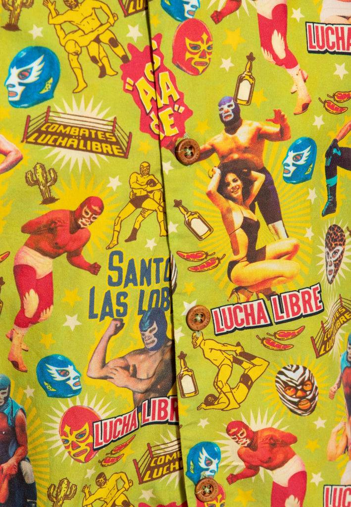 Queen Kerosin Hawaiihemd «Lucha Libre» Versandkostenfrei