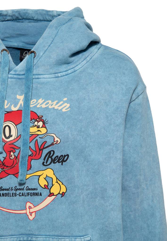 Queen Kerosin Hoodie «Beep Beep» Preisnachlass