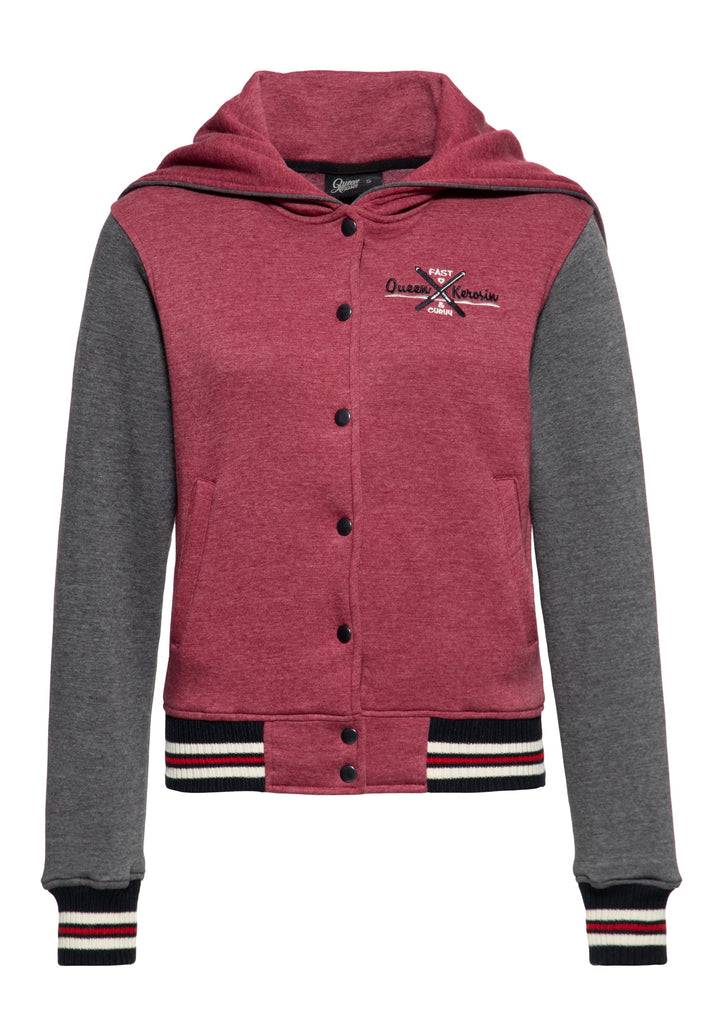 Queen Kerosin Collegejacke «Fast & Curvy» Saisonschlussverkauf