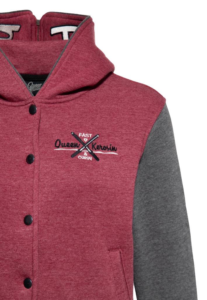Queen Kerosin Collegejacke «Fast & Curvy» Saisonschlussverkauf