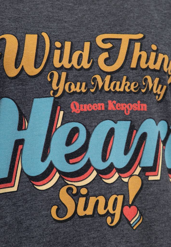 Queen Kerosin Enzym Wash T-Shirt «Wild Thing» Online Outlet