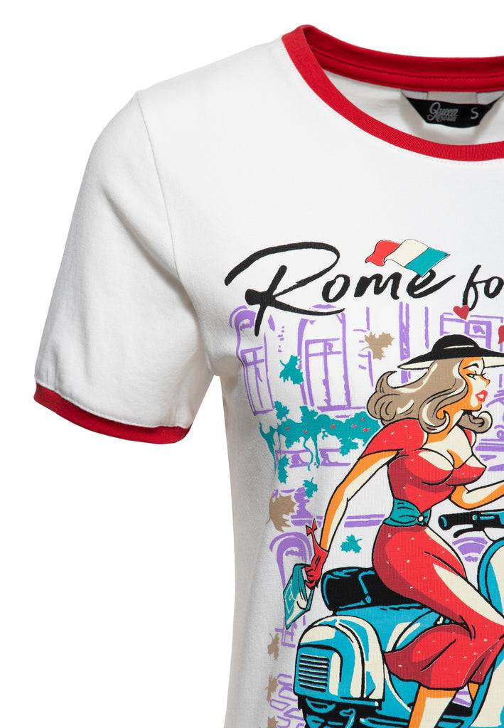 Queen Kerosin T-Shirt «Rome for Lovers» Exklusive Angebote