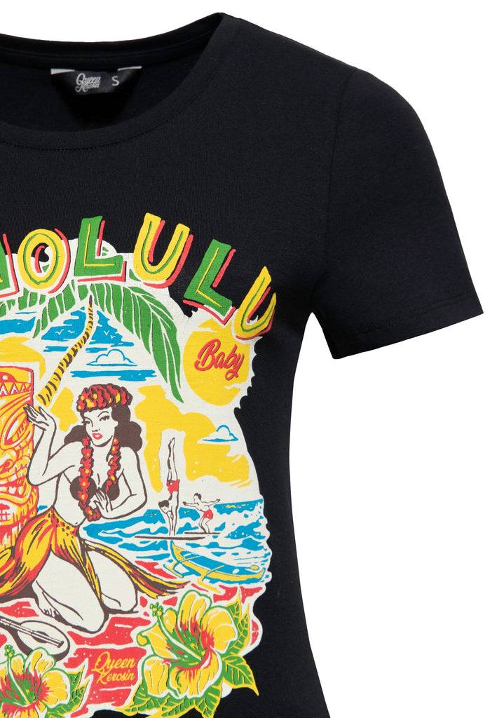 Queen Kerosin T-Shirt «Honolulu» Blitzangebot