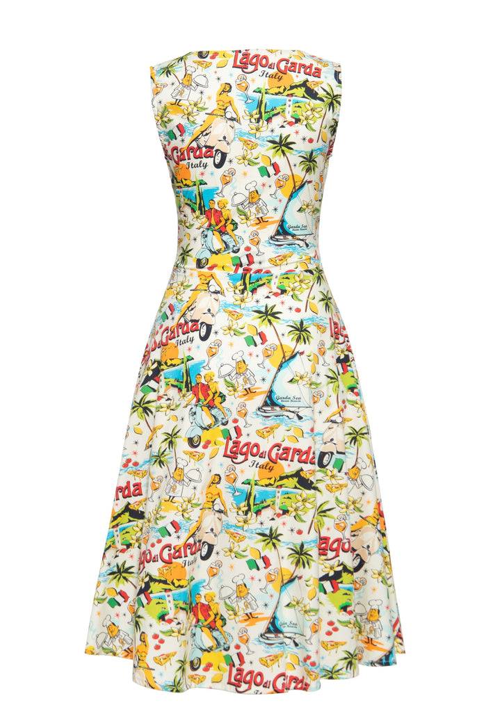 Queen Kerosin Swingkleid «Lago di Garda» Sonderangebote