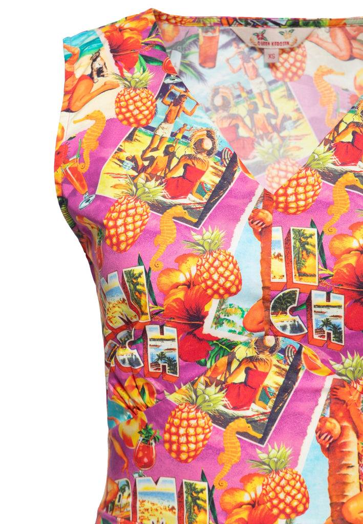 Queen Kerosin Swingkleid «Miami & Long Beach» Riesige Ersparnisse