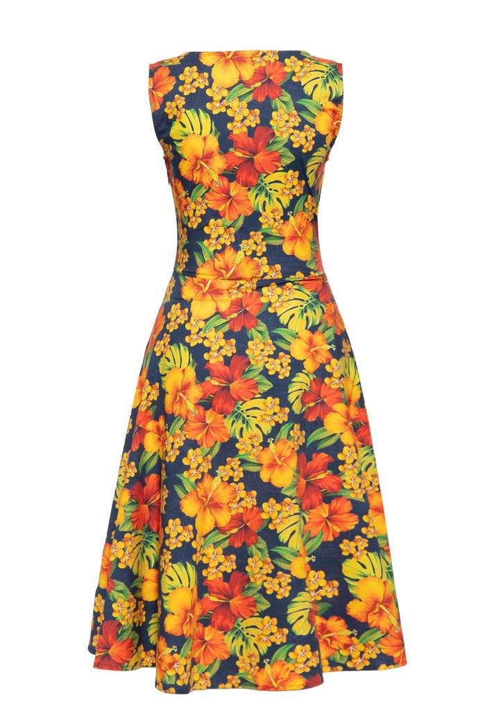 Queen Kerosin Swingkleid «Hibiskus» VIP-Rabatte