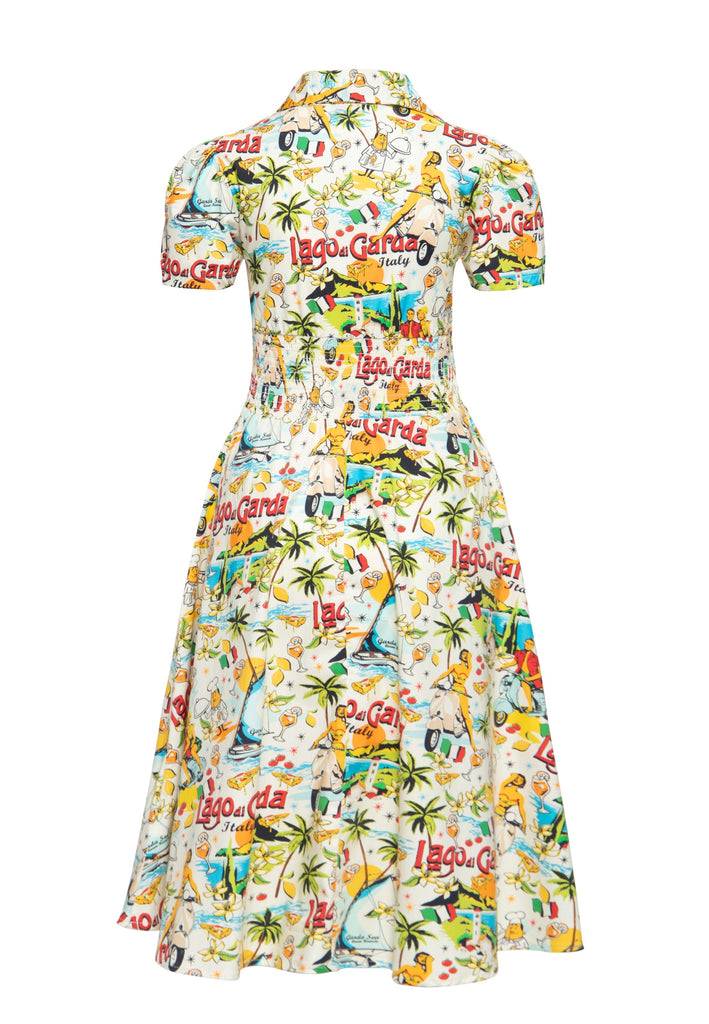 Queen Kerosin Swingkleid «Lago di Garda» Kostenlose Rückgabe