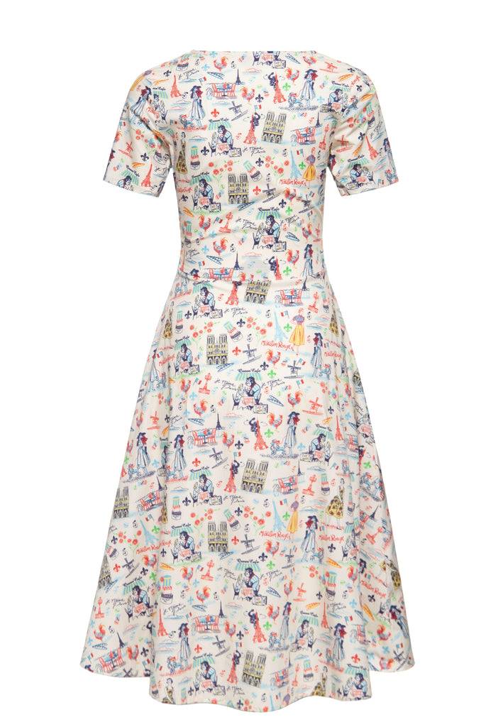 Queen Kerosin Swingkleid «Paris» Begrenzte Freigabe
