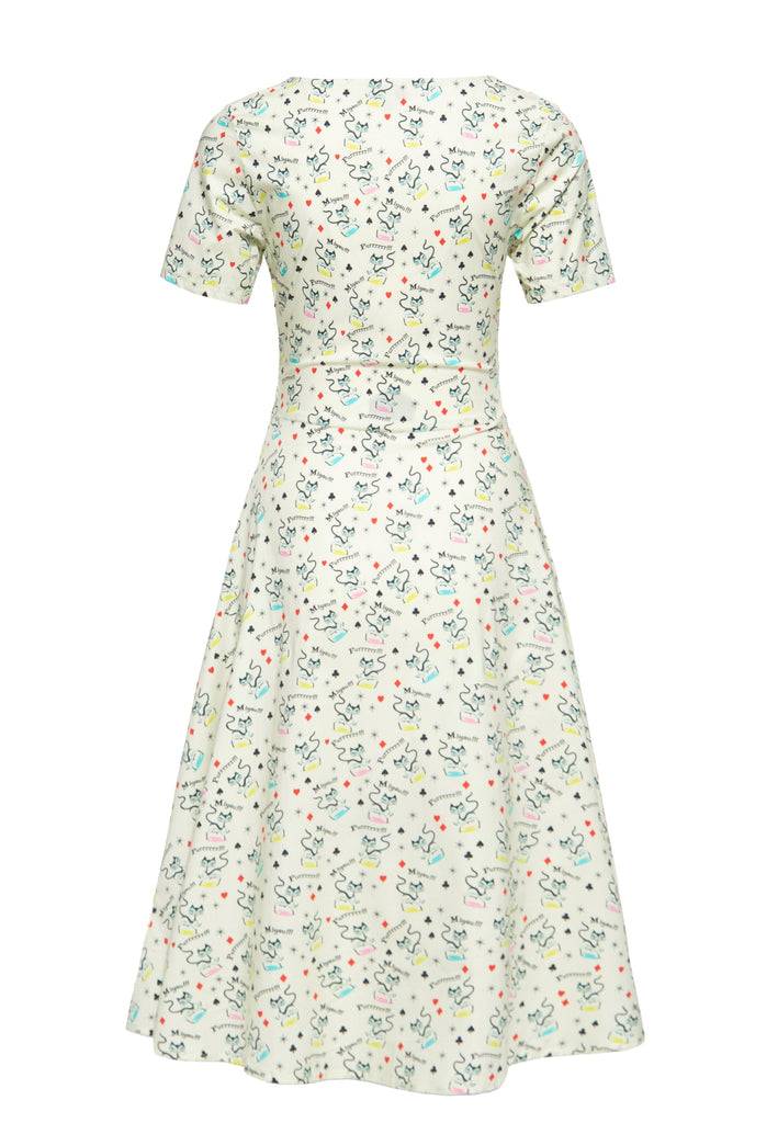 Queen Kerosin Swingkleid «Retro Cats» Letzte 3 Tage