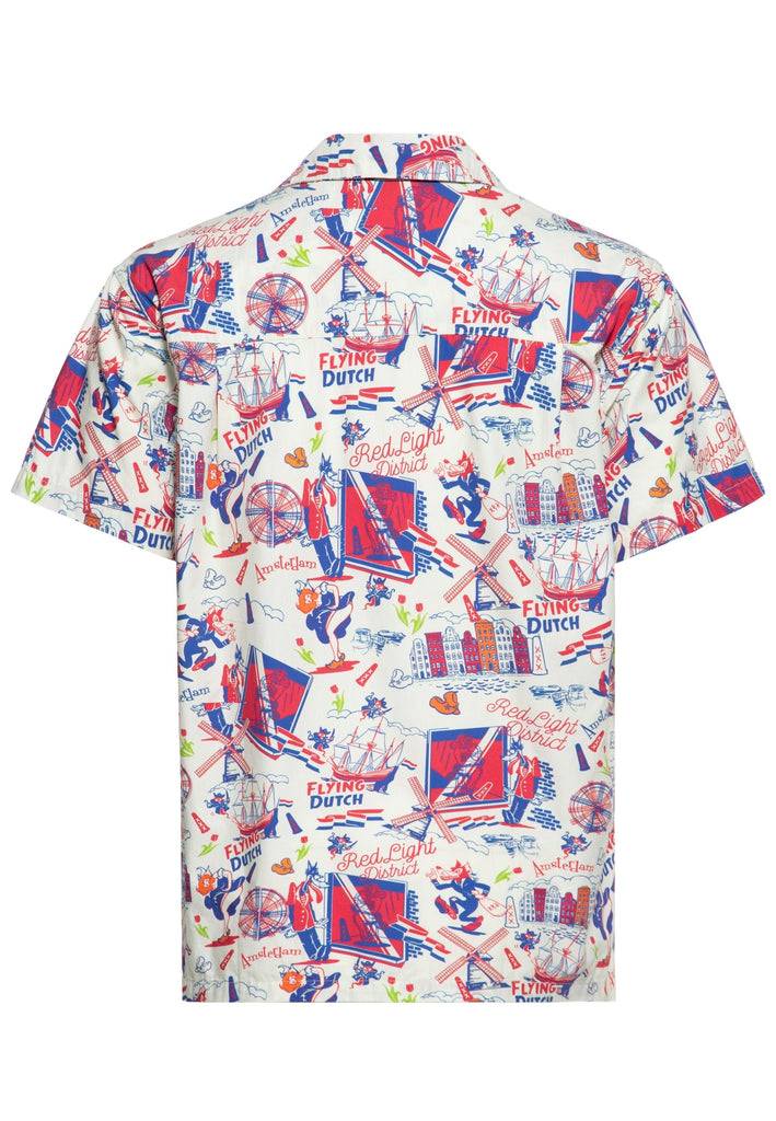 Queen Kerosin Hawaiihemd «Amsterdam Adventures» Neueste Stile