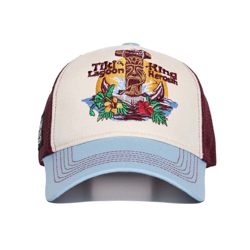 Queen Kerosin Trucker Cap «Tiki Lagoon» Super Rabatt