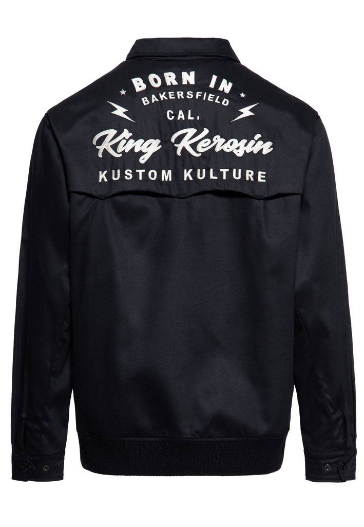 Queen Kerosin Gabardine Jacke «Kustom Kulture» Black Friday Preise