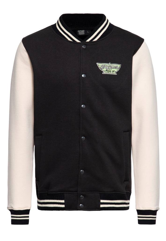 Queen Kerosin College Jacke «Pick-Up Service» Im Verkauf