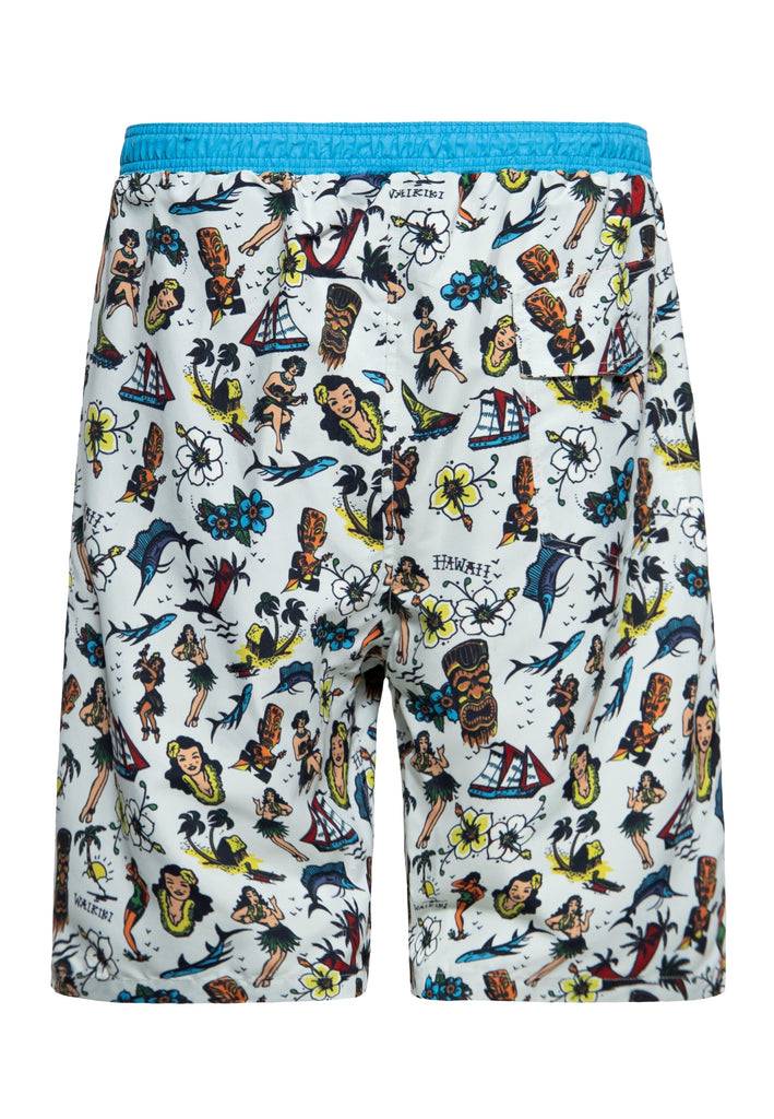 Queen Kerosin Badeshorts «Hawaii» Outlet