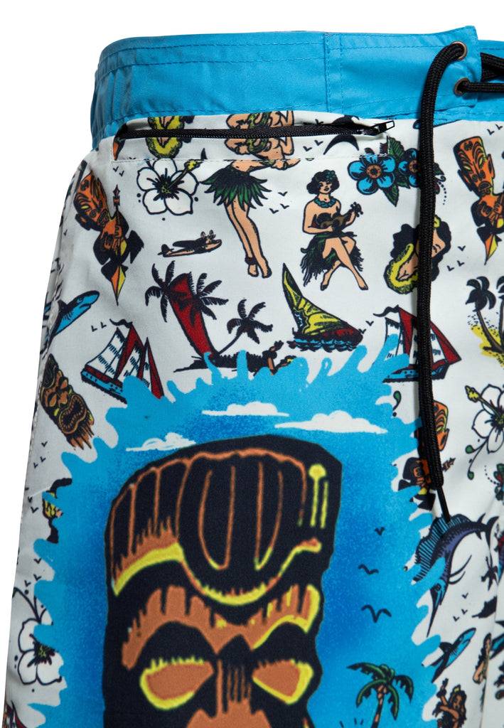 Queen Kerosin Badeshorts «Hawaii» Outlet