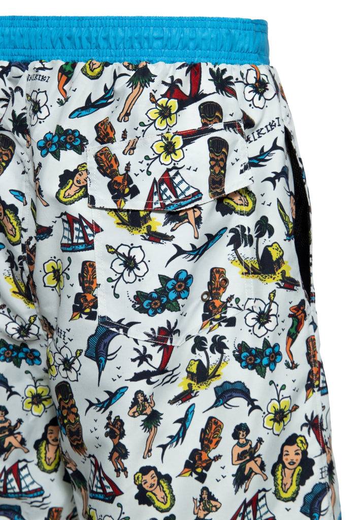 Queen Kerosin Badeshorts «Hawaii» Outlet