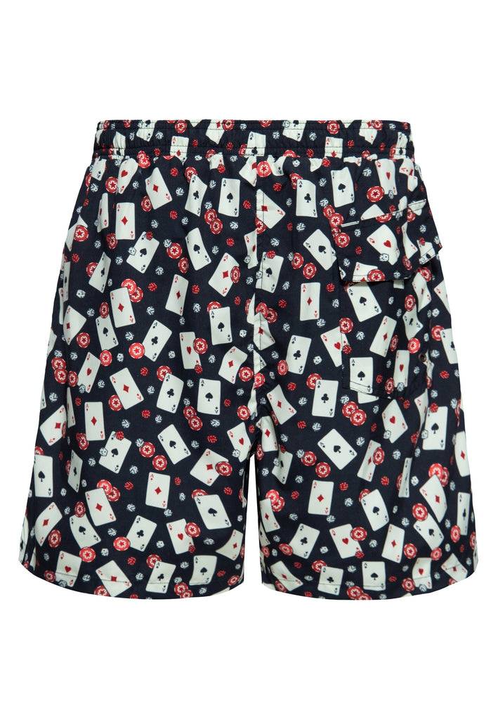 Queen Kerosin Badeshorts «Casino» Auslauf
