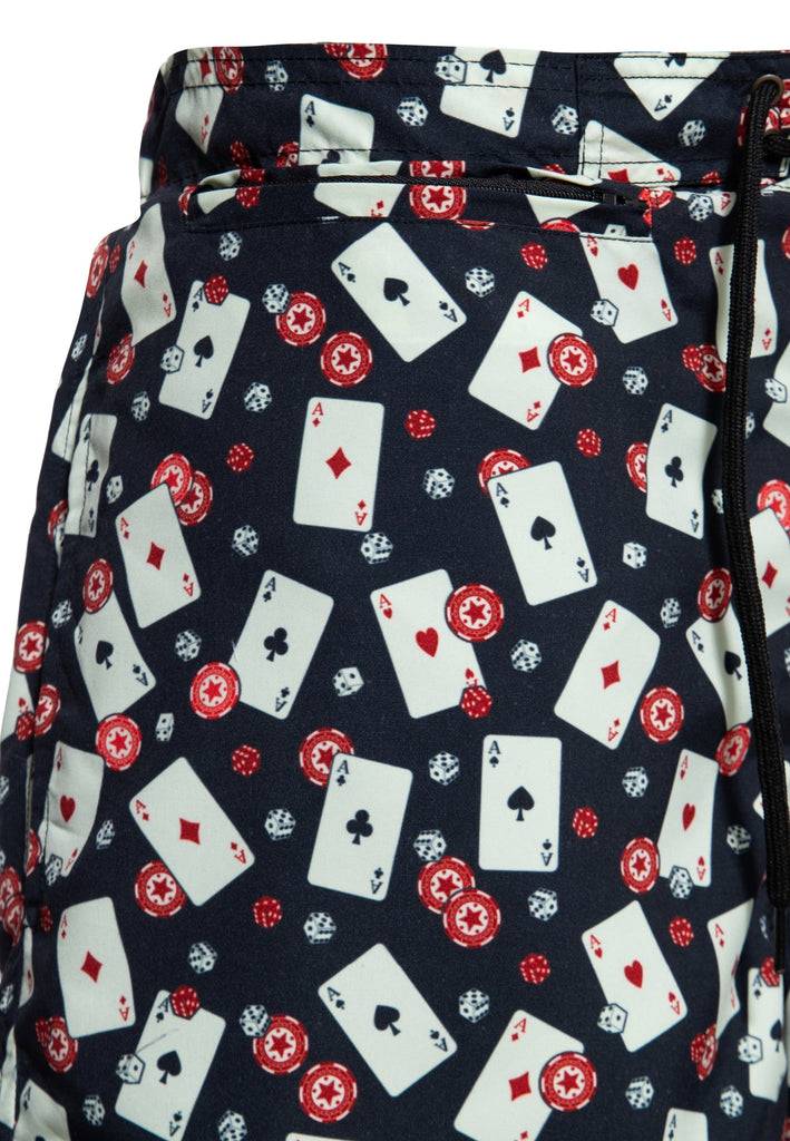 Queen Kerosin Badeshorts «Casino» Auslauf