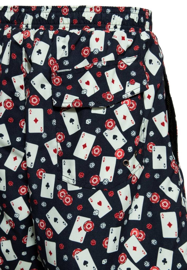 Queen Kerosin Badeshorts «Casino» Auslauf