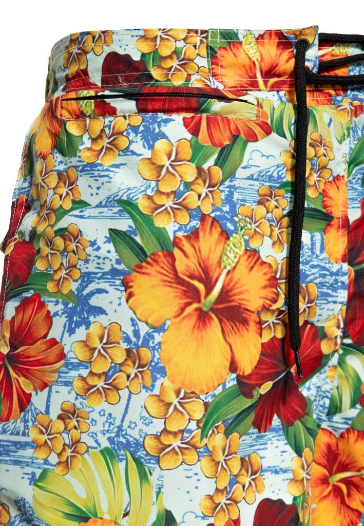 Queen Kerosin Badeshorts «Hibiscus» Hotsell