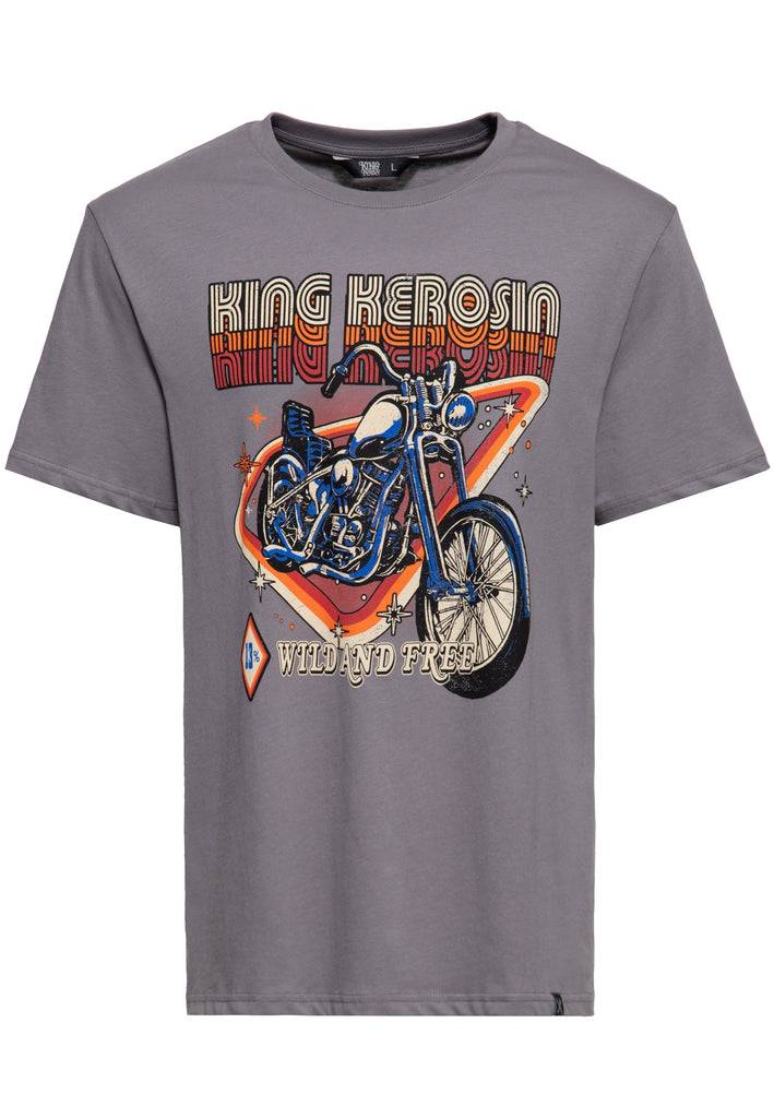 Queen Kerosin T-Shirt «Wild & Free» im Angebot