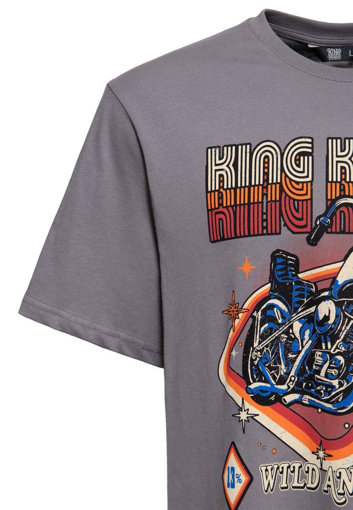Queen Kerosin T-Shirt «Wild & Free» im Angebot