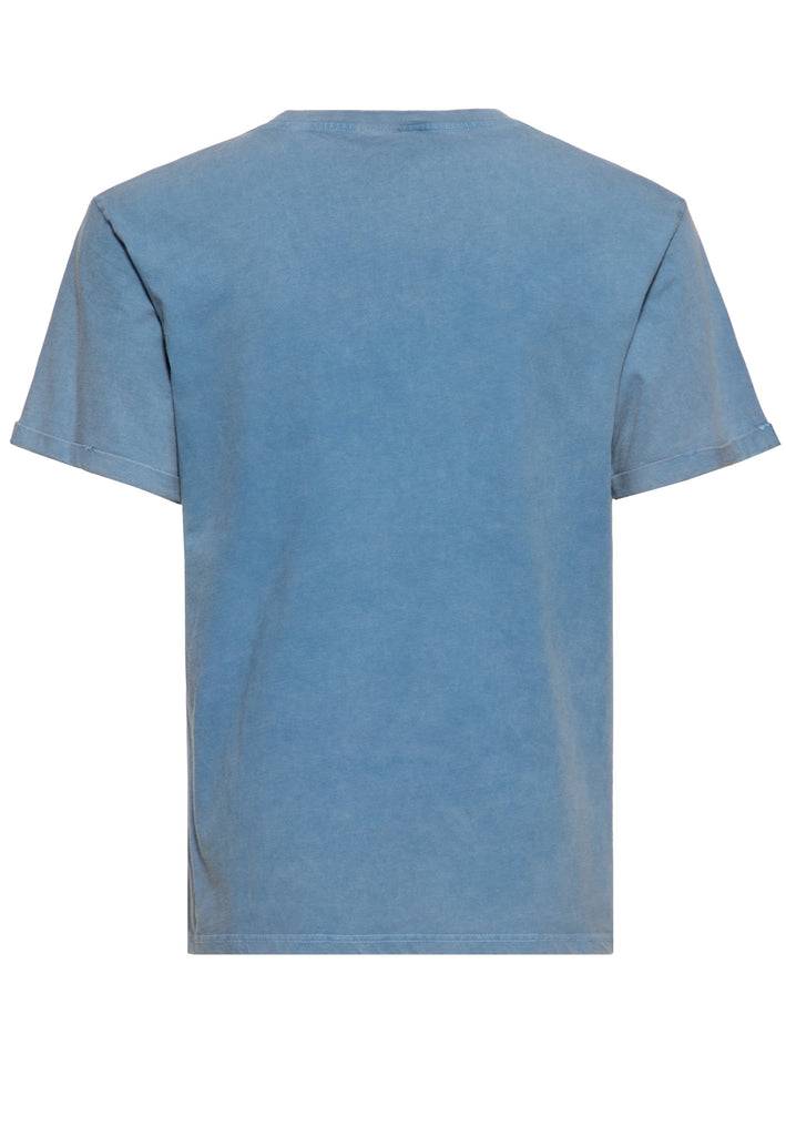 Queen Kerosin Acid-Washed T-Shirt «Split The Road» Günstiger Verkauf
