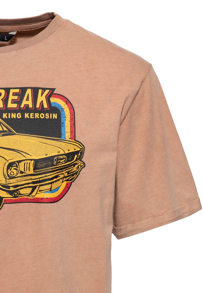 Queen Kerosin Acid-Washed T-Shirt «Speedfreak» Meist gekauft
