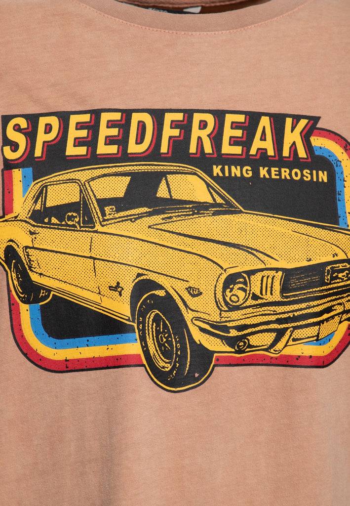 Queen Kerosin Acid-Washed T-Shirt «Speedfreak» Meist gekauft