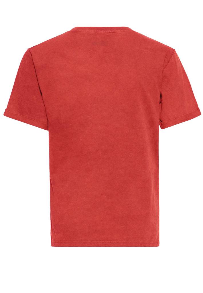 Queen Kerosin Acid-Washed T-Shirt «Don't Tread On Me» Blitzverkäufe