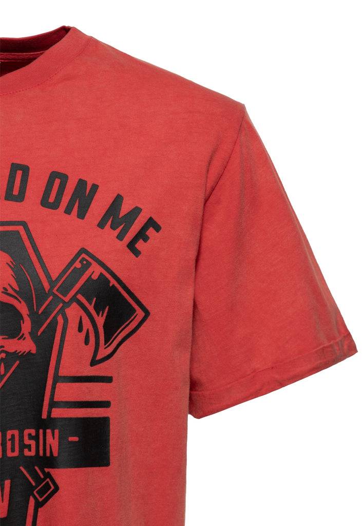 Queen Kerosin Acid-Washed T-Shirt «Don't Tread On Me» Blitzverkäufe
