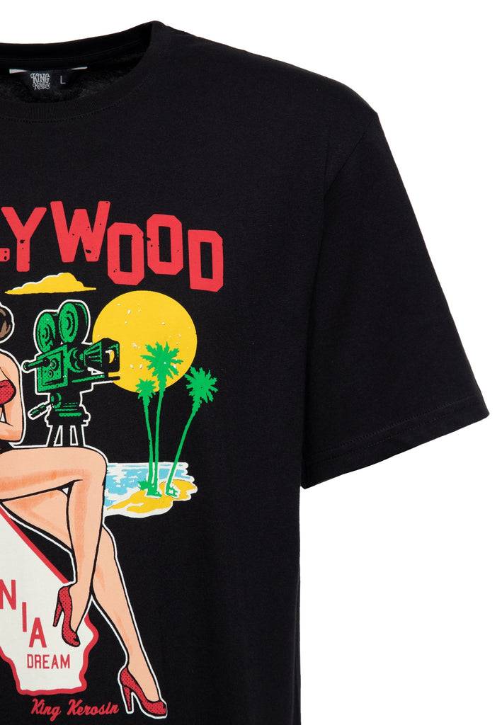 Queen Kerosin T-Shirt «Hollywood» Begrenztes Angebot