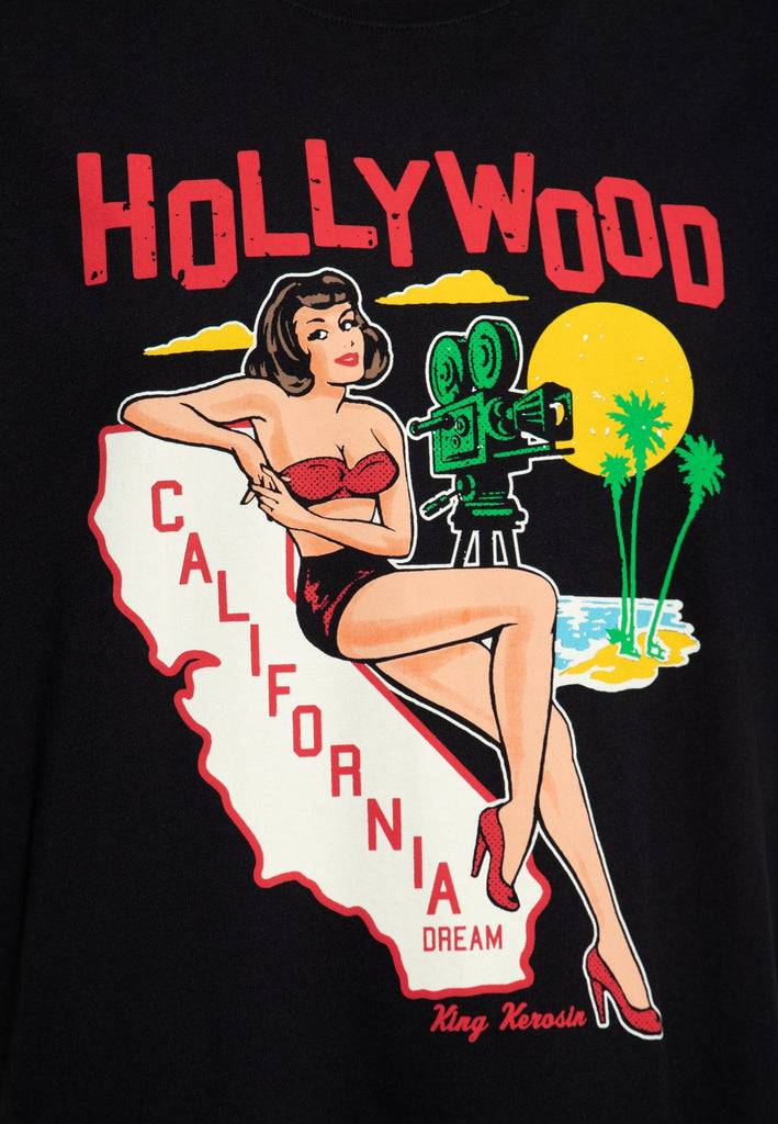 Queen Kerosin T-Shirt «Hollywood» Begrenztes Angebot