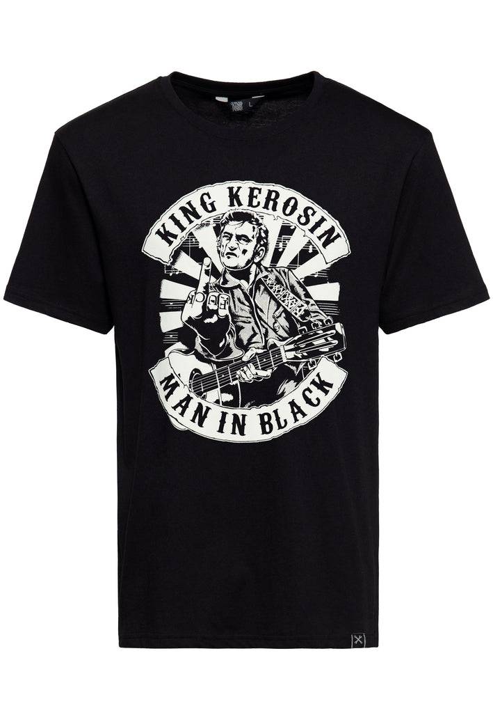 Queen Kerosin T-Shirt «Man in Black» Exklusivangebot